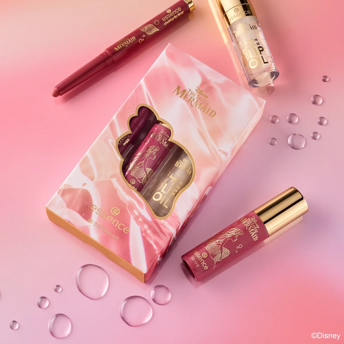 essence Disney THE LITTLE MERMAID lip combo kit huulimeikkipakkaus - Image 3