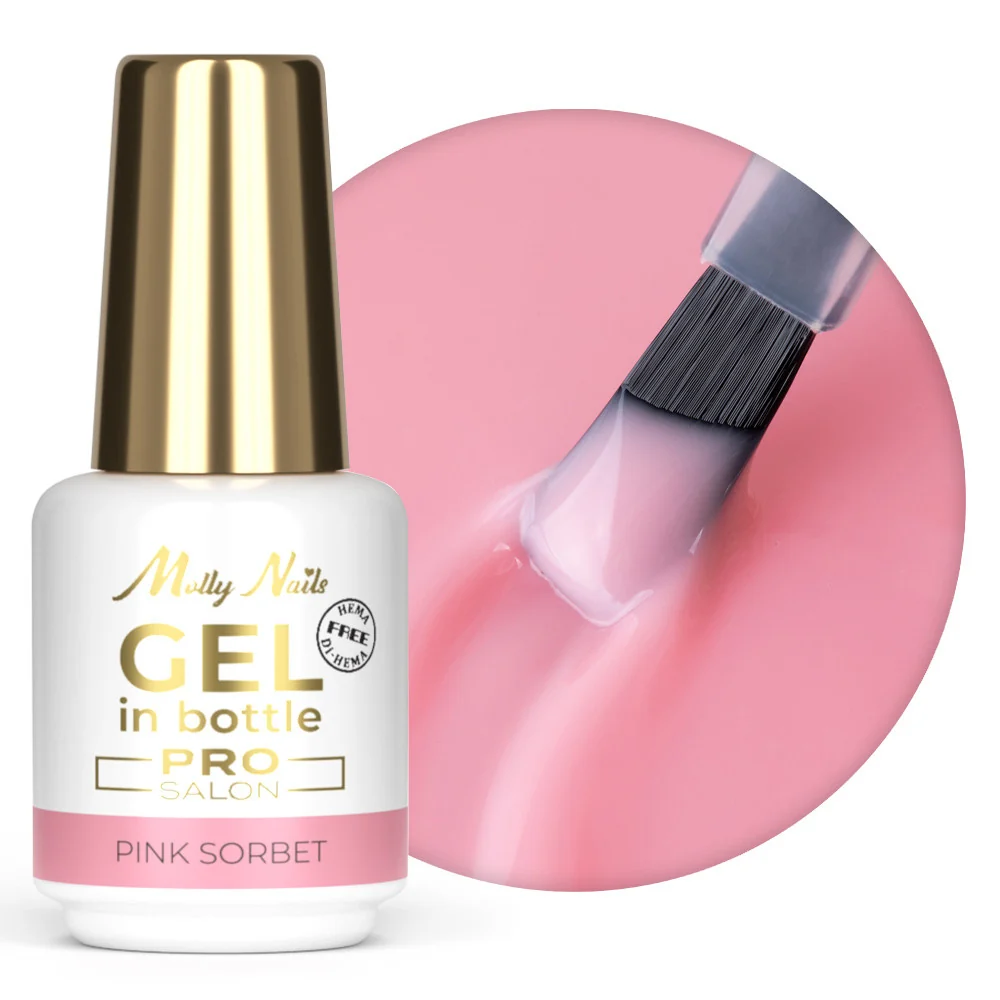 Molly Nails Gel In Bottle geeli Pro Salon 15g - Pink Sorbet